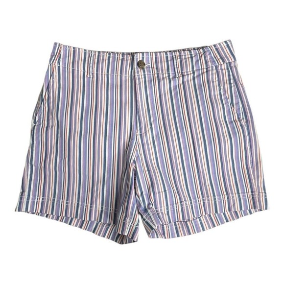 Gap Shorts Womens 6 Multicolored Rainbow Striped 5” Short Casual Summer Colorful - Picture 1 of 5